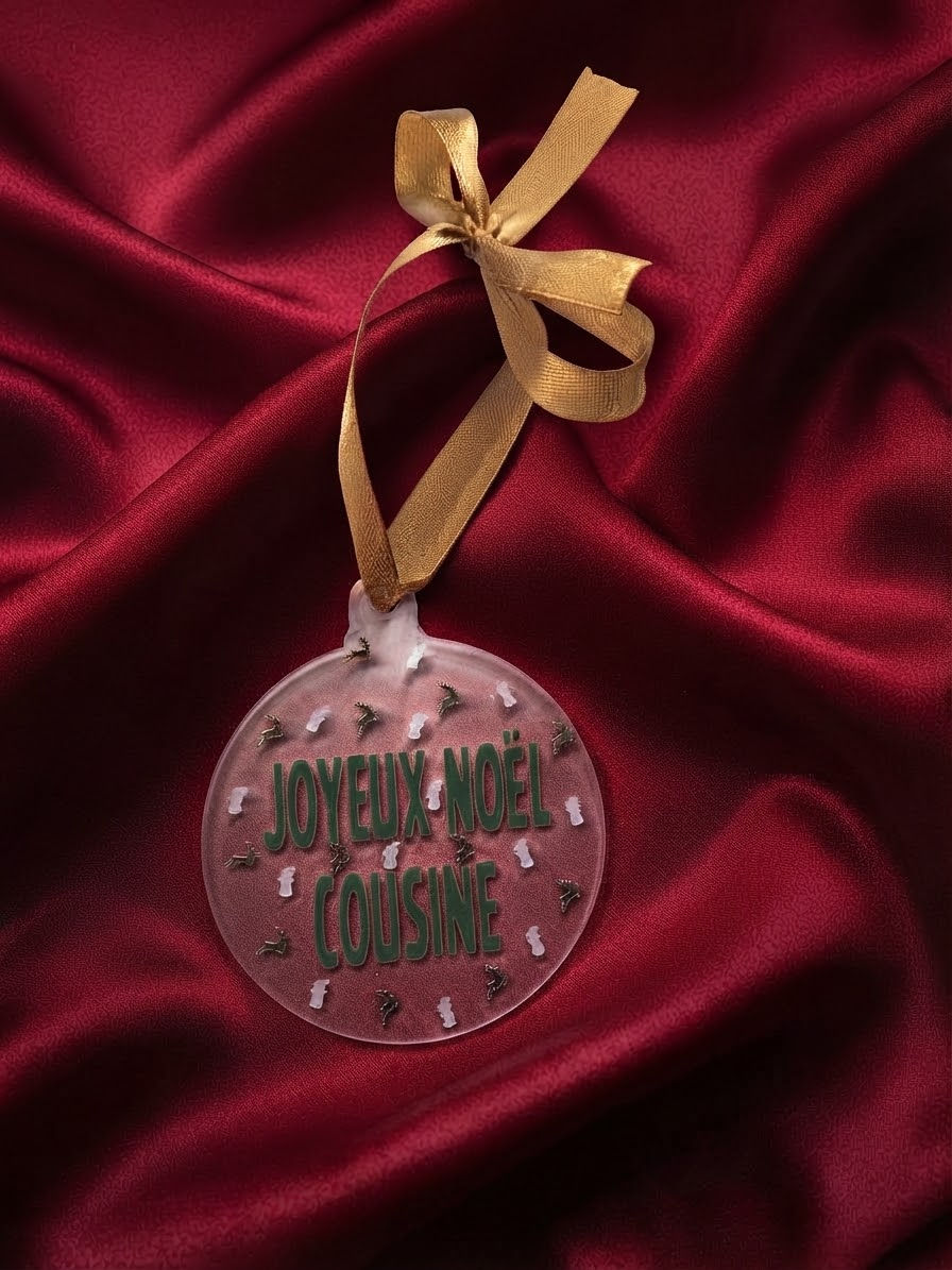 Boule de Noël en plexiglas