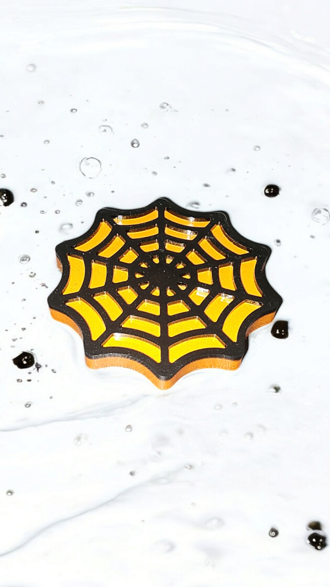 Dessous de verre toile d'araignée.🎃