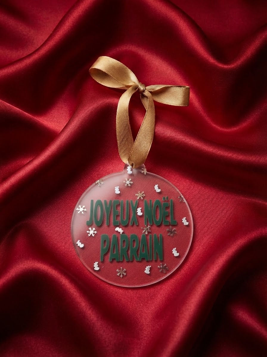 Boule de Noël en plexiglas