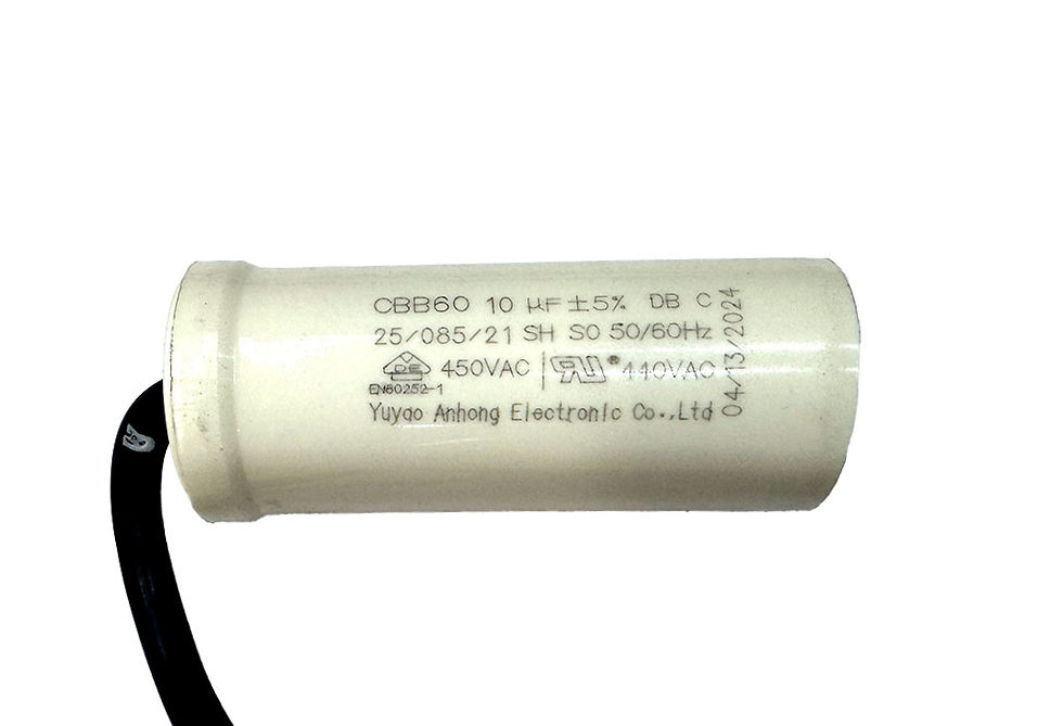 10uF / 450VAC Motor run capacitor CBB60