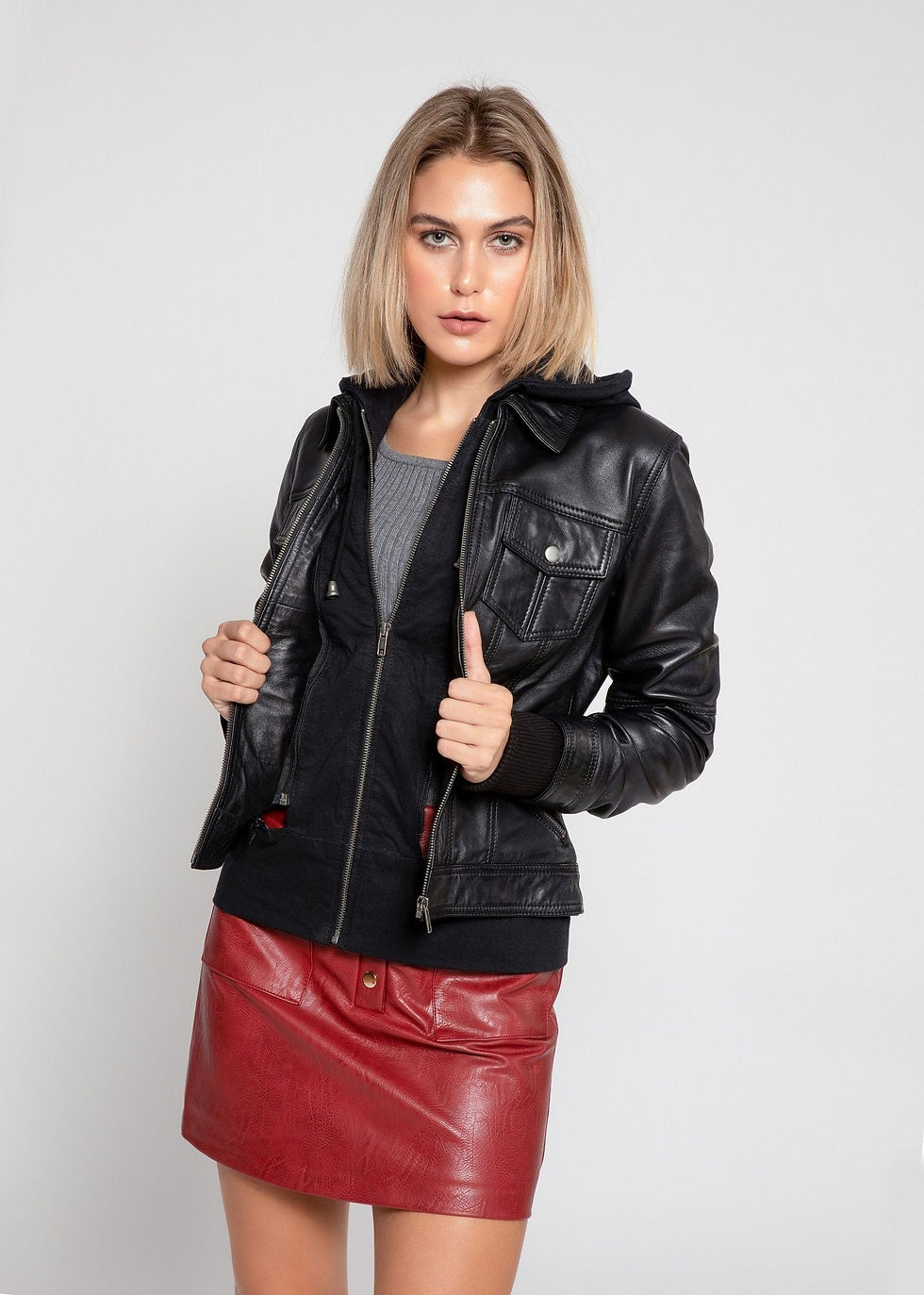 Miniatura: Annalise Womens Leather Jacket