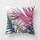 Miniatura: Vintage Flower Tropical Leaves Cushion Cover