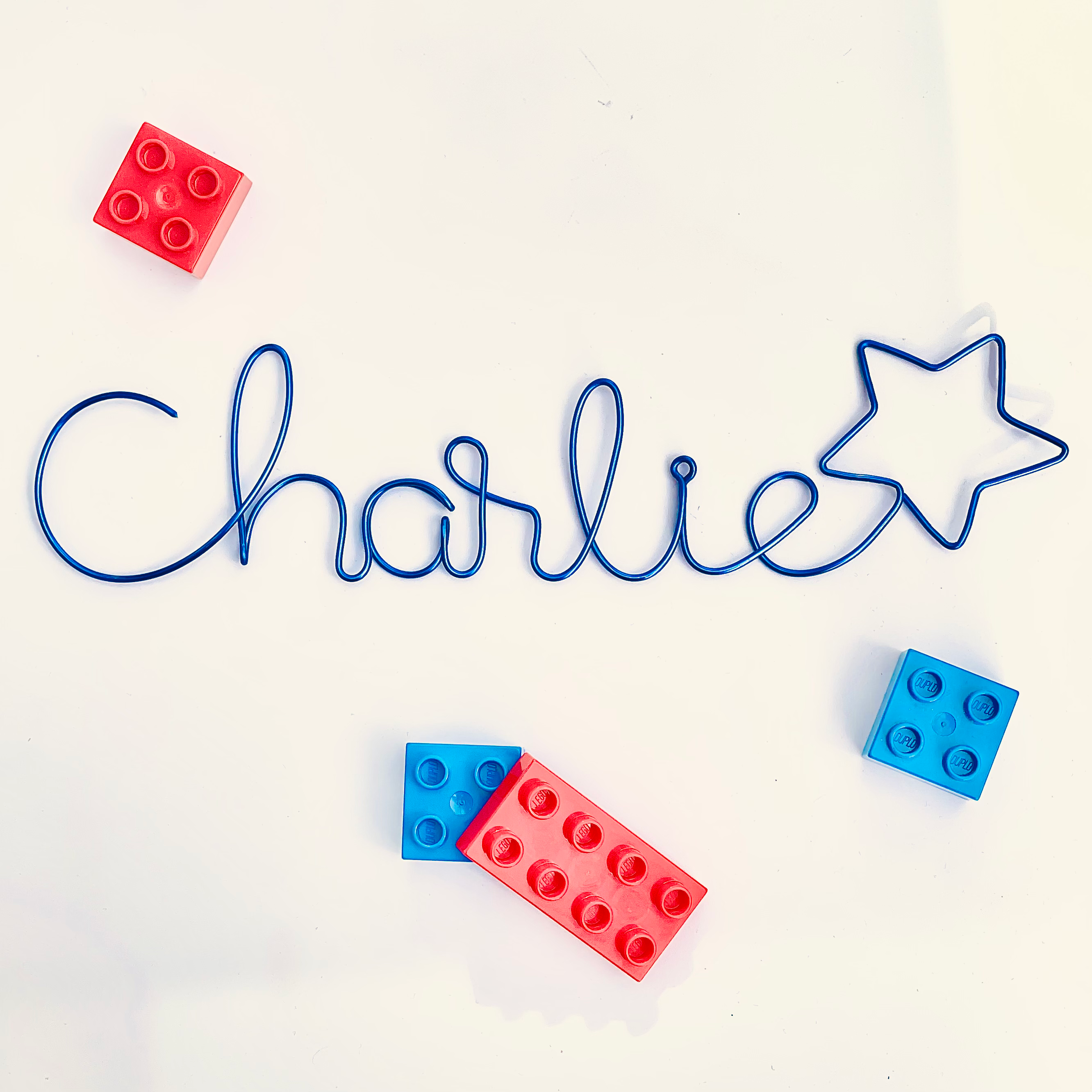 Personalised Name/Word Wire Wall Art with Star – Handmade Typography Decoration