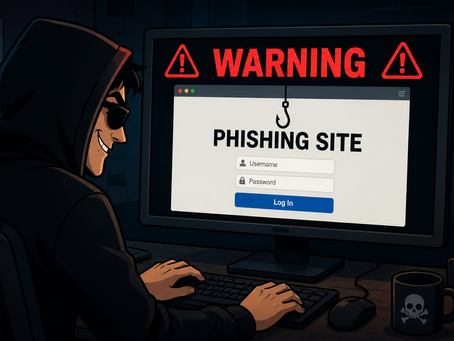 A hacker building a phishing web site