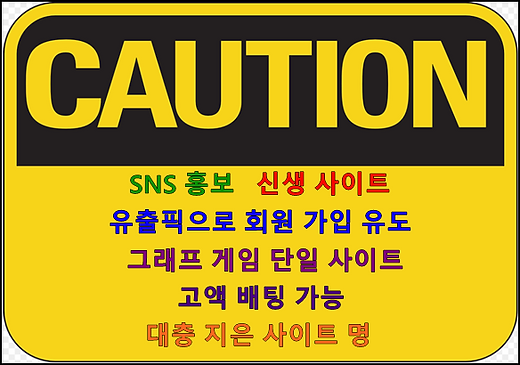 주의해야할 그래프 게임 업체