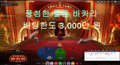 풍성한 골든 바카라