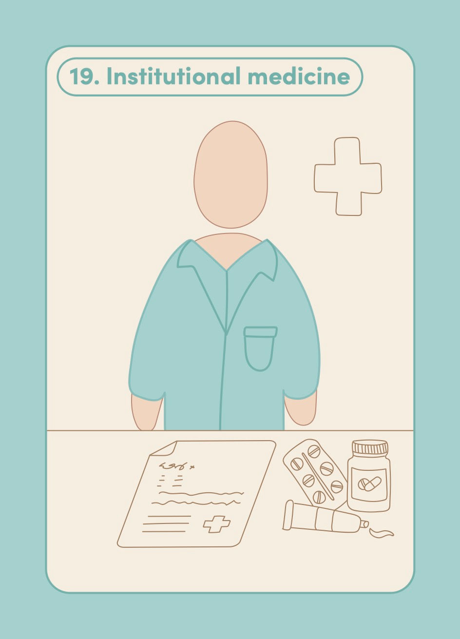 Card 19: Institutional medicine