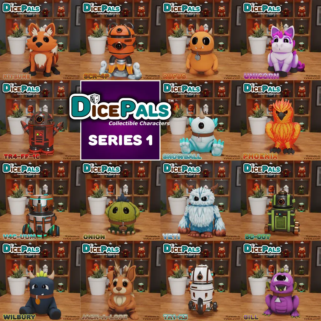 Series 1 Dice PALs -Designed by XY-KIT