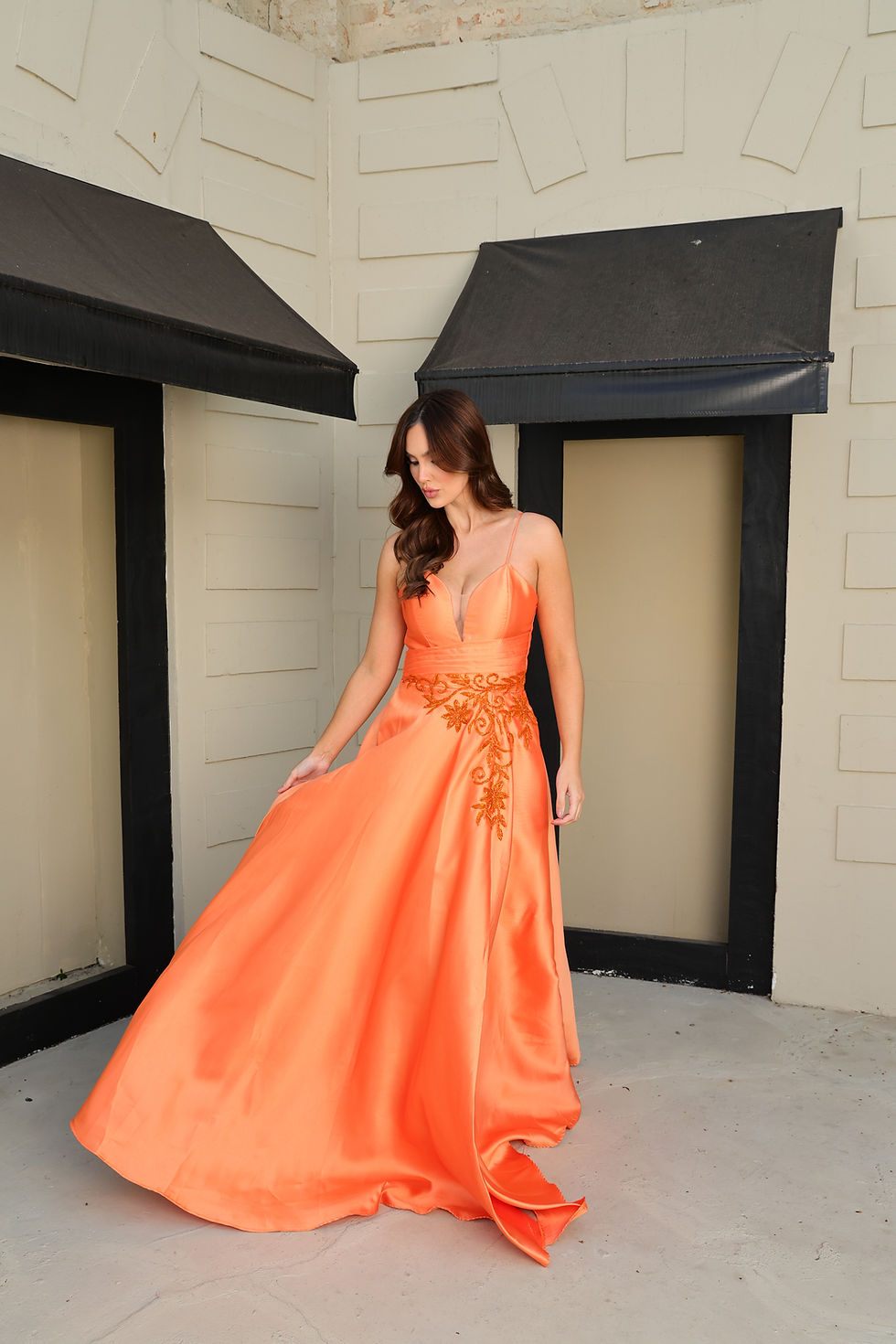 Miniatura: Vestido Nicole Laranja