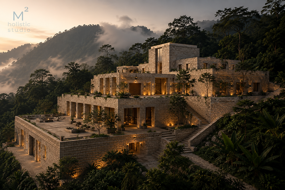 Climate Resilient Architecture
Local Stone Architecture
Passive Design
Biophilic Design
Mountain Architecture