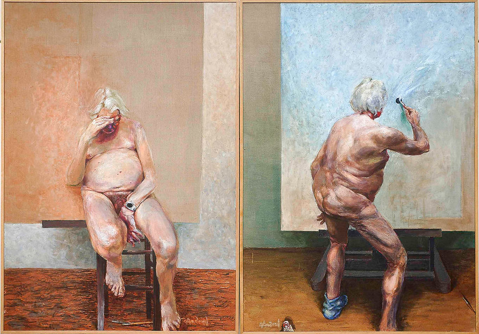 Diptyque des 2 autoportraits