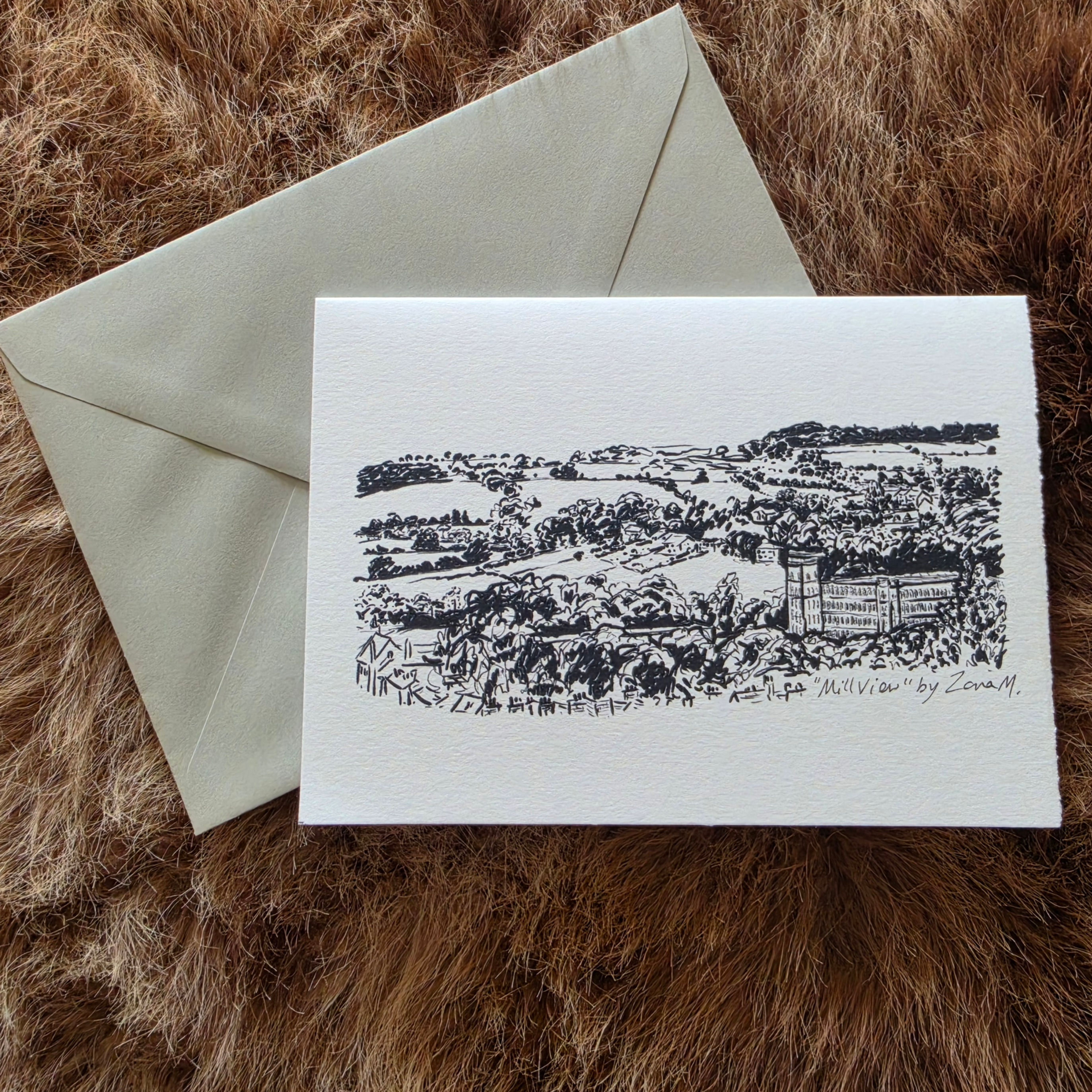 "Mill View" Greeting Card