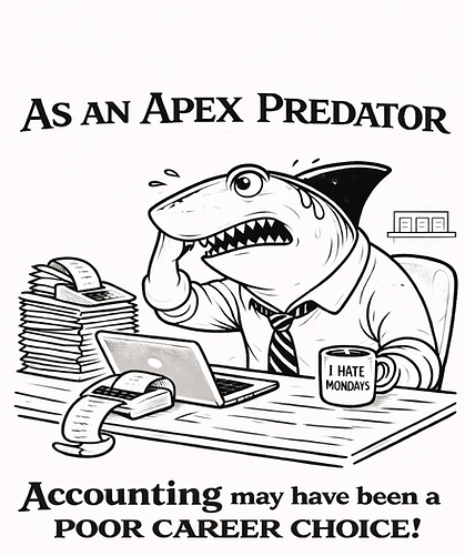 Stressed shark in accounting chaos.png