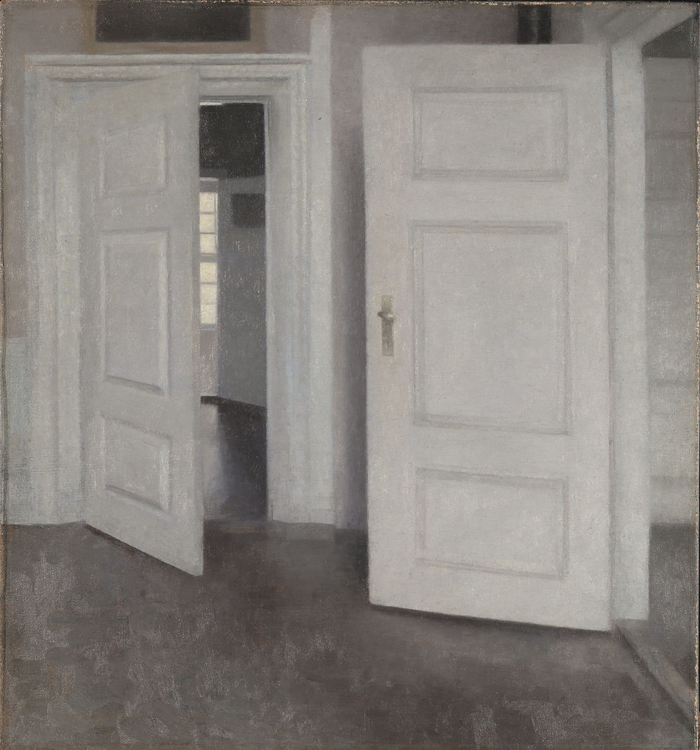 Open doorway with soft natural light