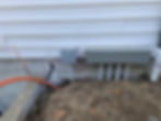 Building foundation with low voltage cabling installation