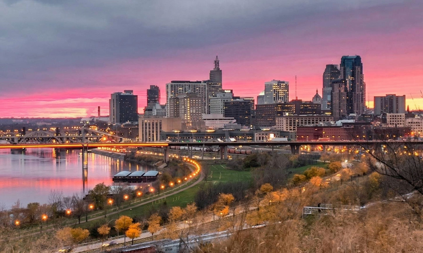 A picture of Downtown St. Paul from Mounds Park. Photo by Nate Dybvig