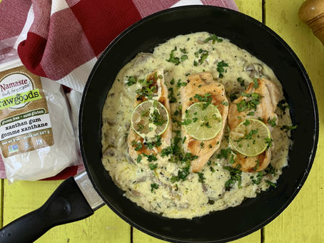 Pollo en salsa de champiñones