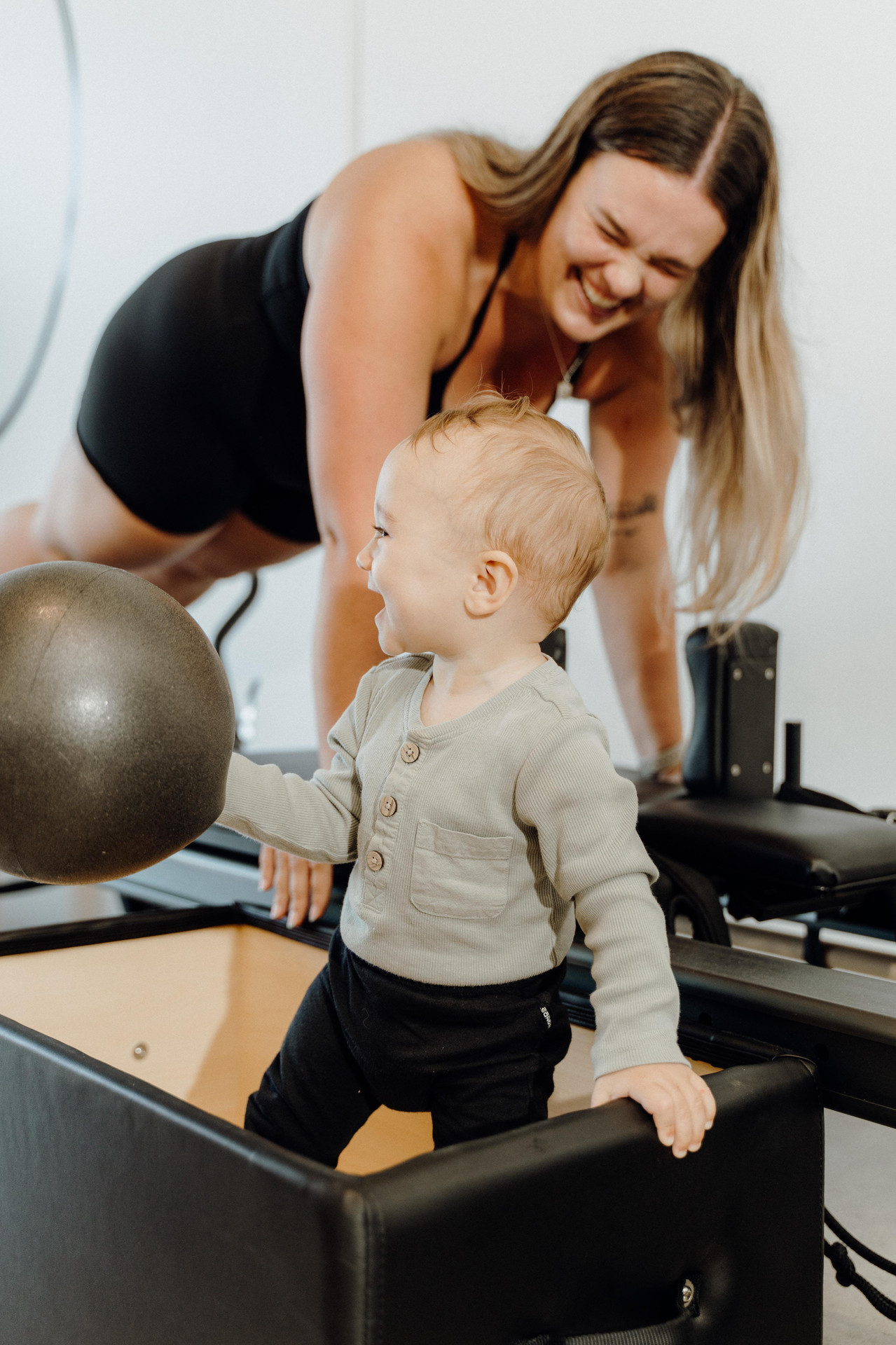 Reform's pre and postnatal reformer pilates class in the studio