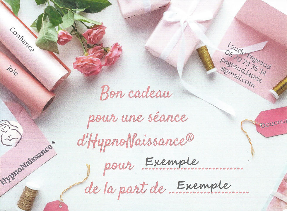 Carte cadeau HypnoNaissance