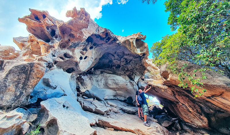 Bizarre Felsformation, Wanderung Monte Nieddu, Sardinien