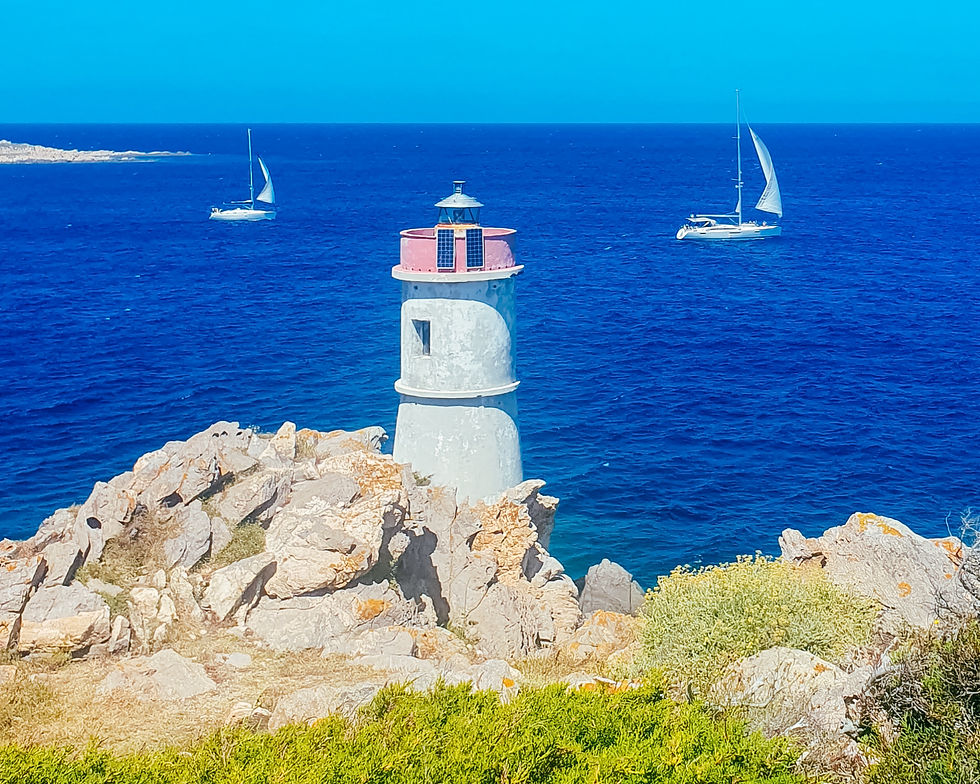 alter Leuchttrum am Capo Ferro, Sardinien