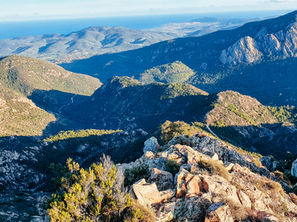 Ausblick vom Monte Nieddu, San Teodoro, Sardinien