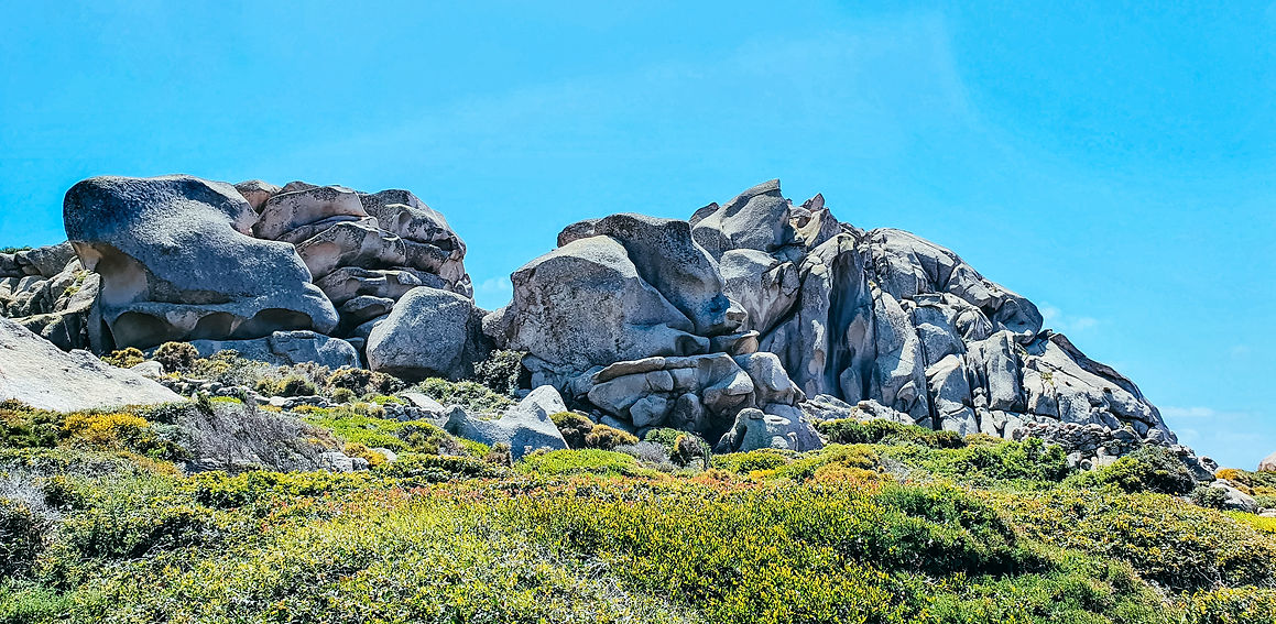 Felsen auf Capo Testa, Sardinien