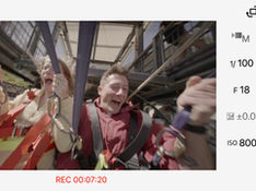 Two people on the Kawarau Bungy Swing