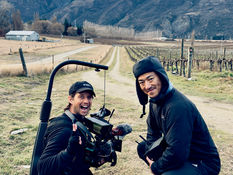 James Holman and Producer/Director, Mr. Takashi Aso in New Zealand