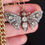 Thumbnail: Fabulous Antique Rose Cut Diamond Butterfly Pendant Brooch Pin