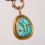 Thumbnail: Antique Natural Persian Turquoise With Farsi Gold Inlayed Engraving