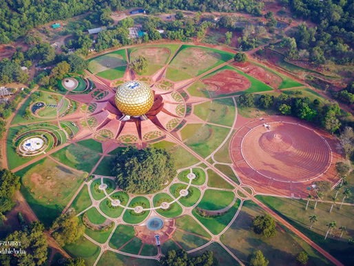 Auroville, Unit of Peace park and the Matrimandir
