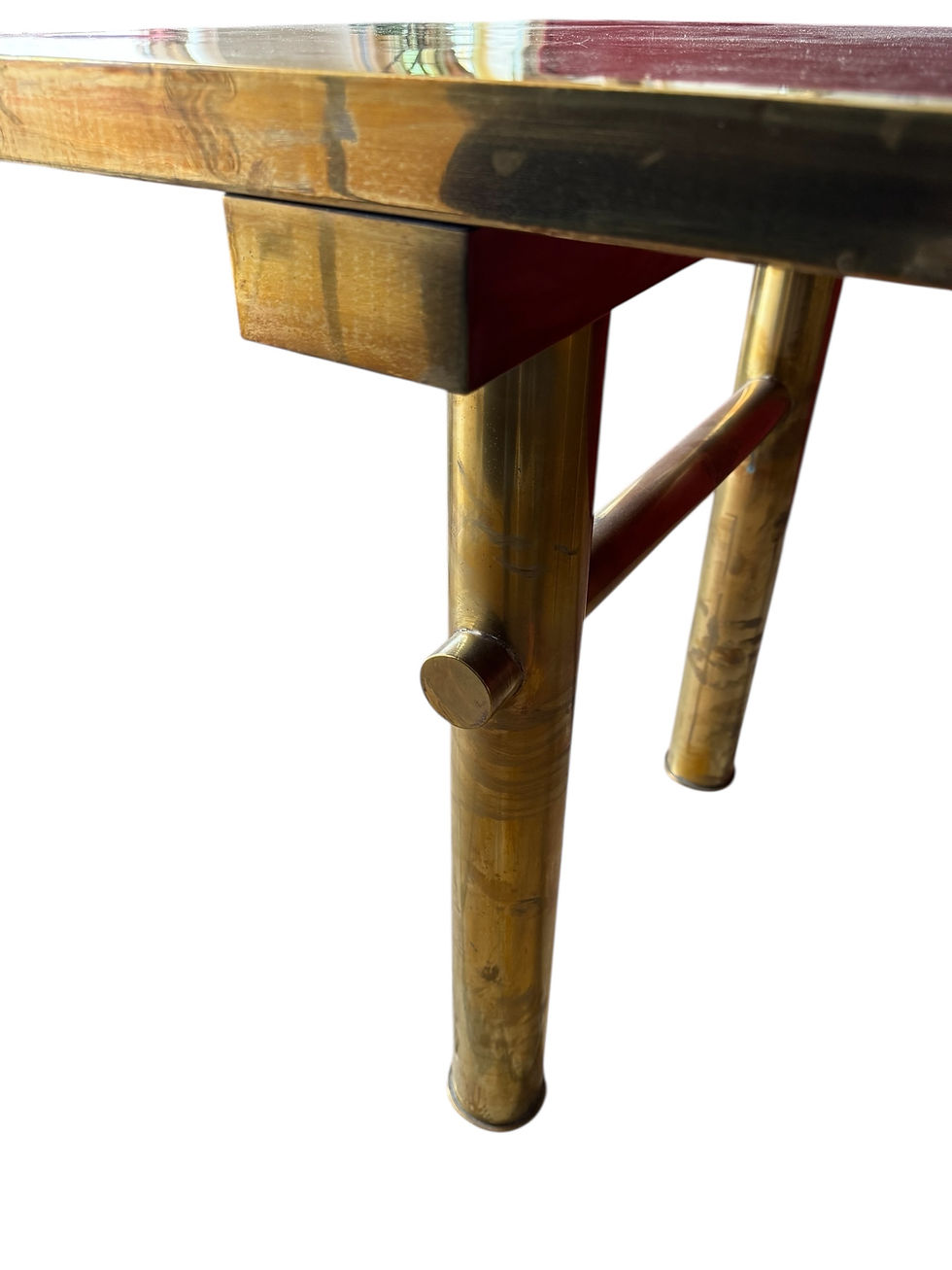 Thumbnail: Large Brass Table Or Desk, 70s Design