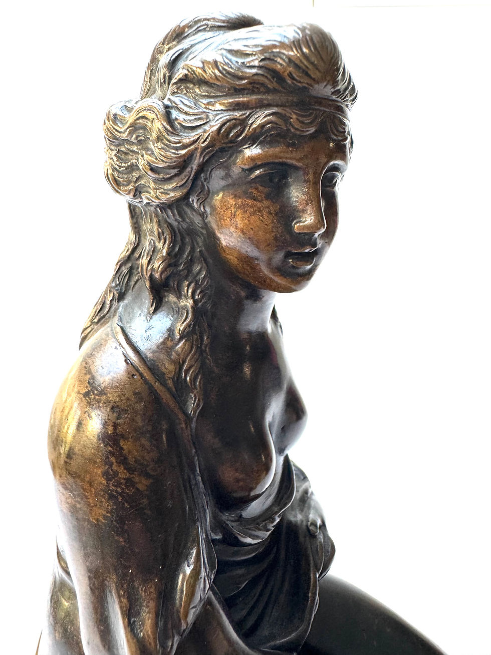 Thumbnail: After Clodion, Early 19th Century Bronze, “Femme A Sa Toilette” (Bathing Woman)