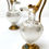 Miniature : Paire d'aiguières en bronze doré et verre cristal de style étrusque XIXème