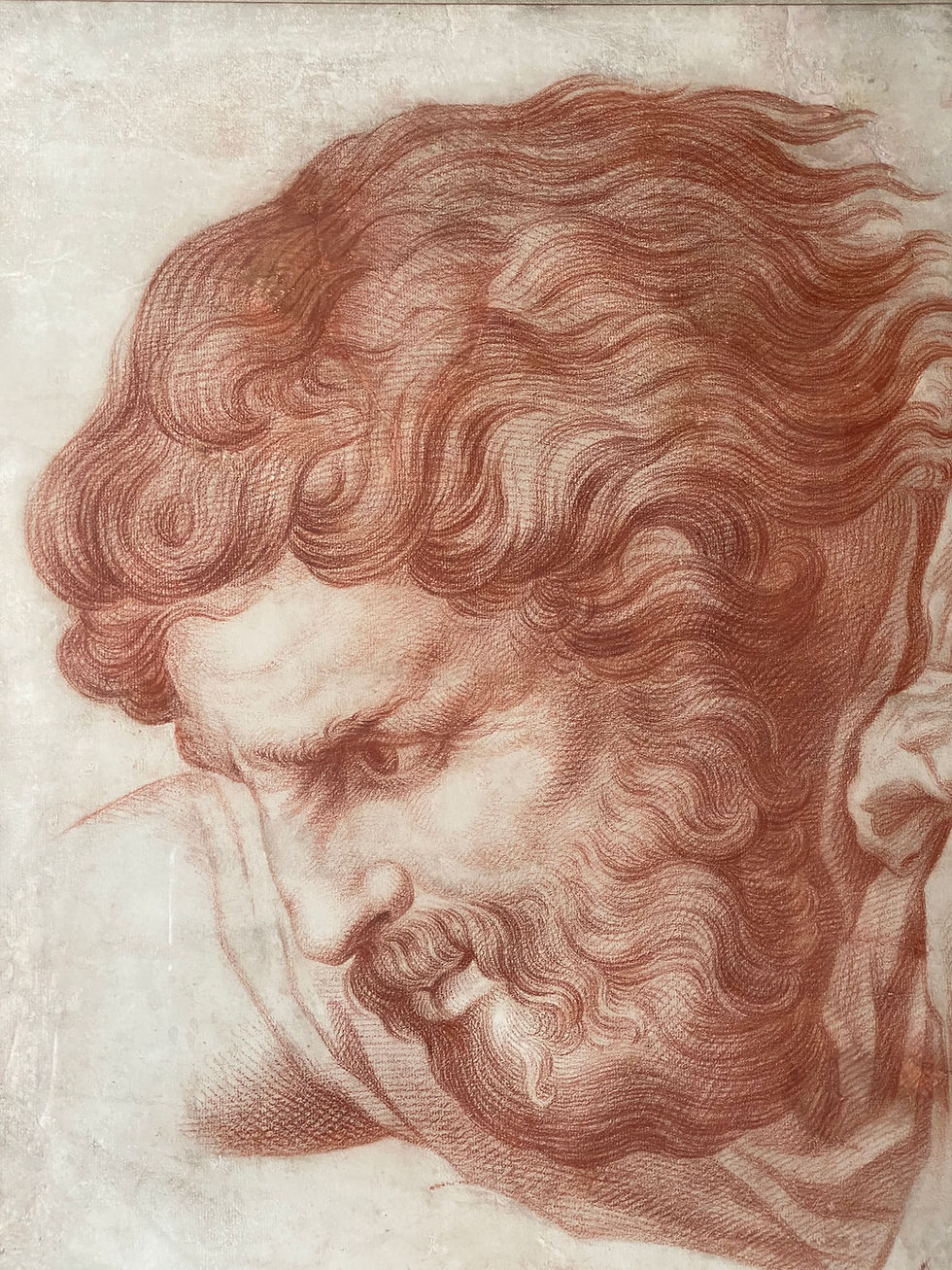 Thumbnail: Sanguine by Nicolas-René Jollain, Paris (1732 - 1804), Study of God The Father