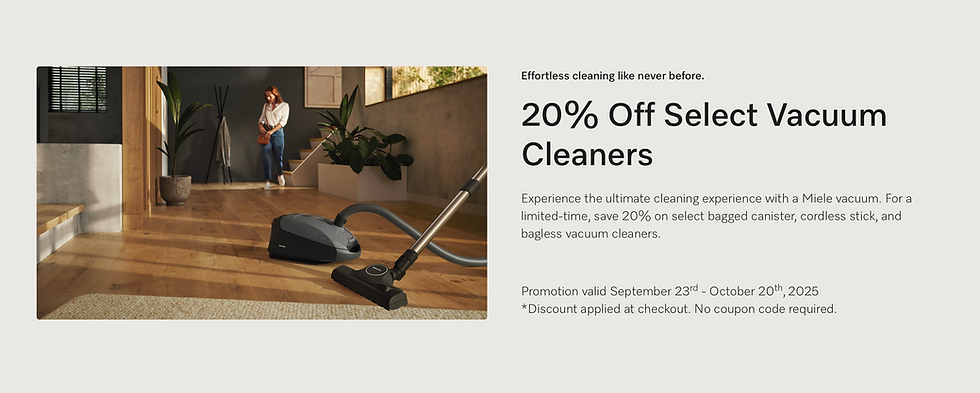 Miele 20% Off Sale