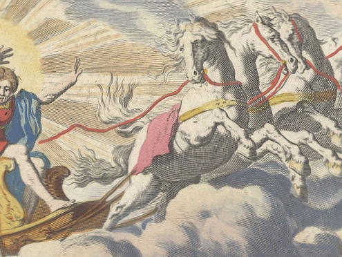 POLITICAL ALLEGORY OF LOUIS XIV IN A DUTCH MAP OF FRANCE
