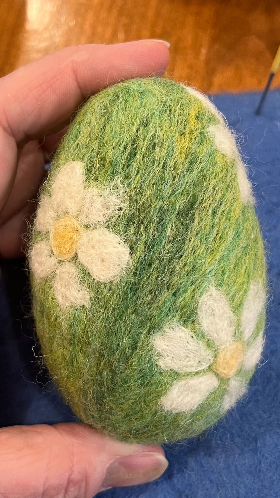 Needle felt Easter Eggs at Bowers Harbor!