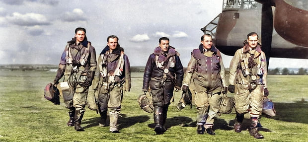 FS Arthur Stokes DFM - second from left.