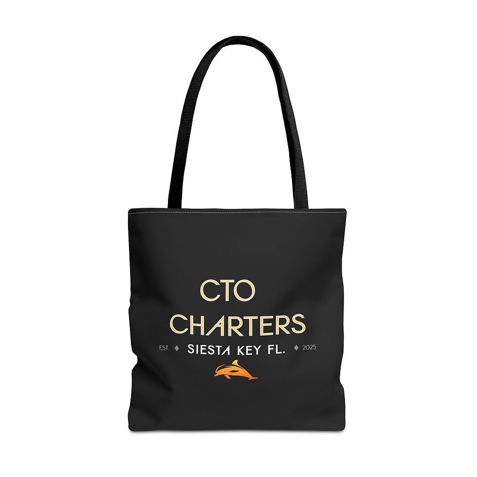 Thumbnail: CTO Charters Siesta Key FL Logo Tote Bag