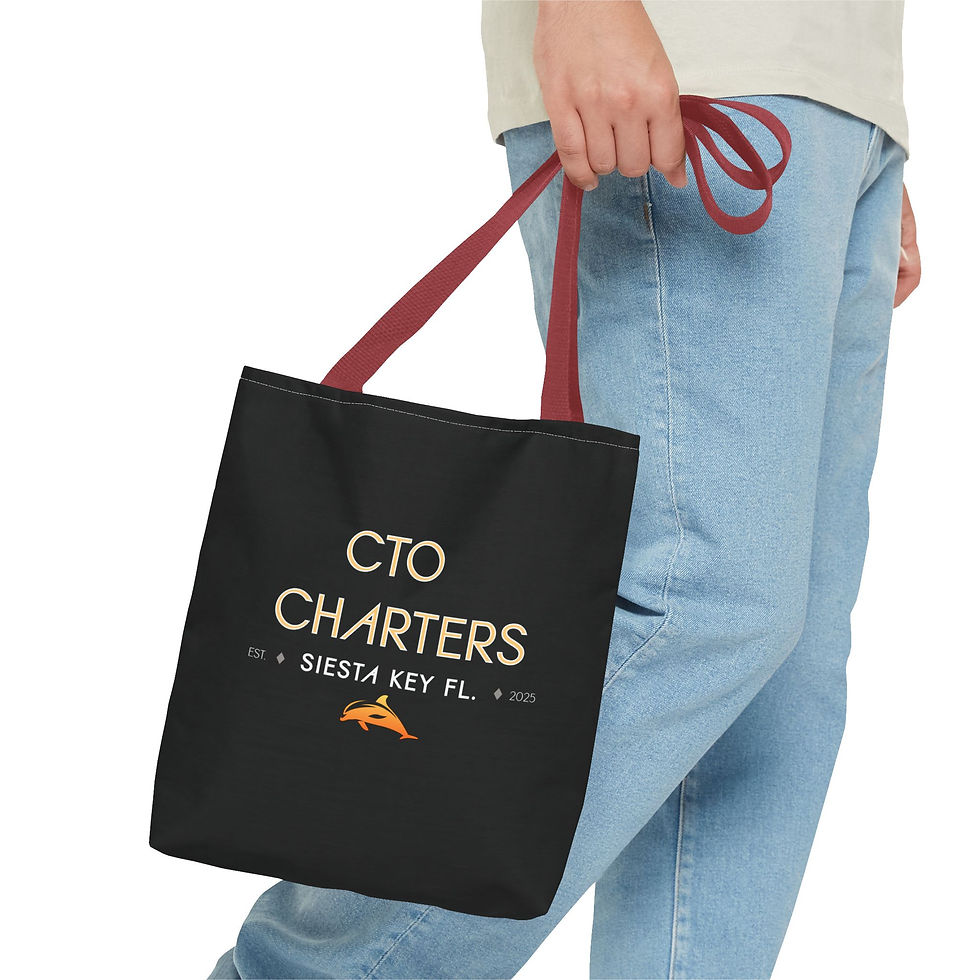 Thumbnail: CTO Charters Siesta Key FL Logo Tote Bag