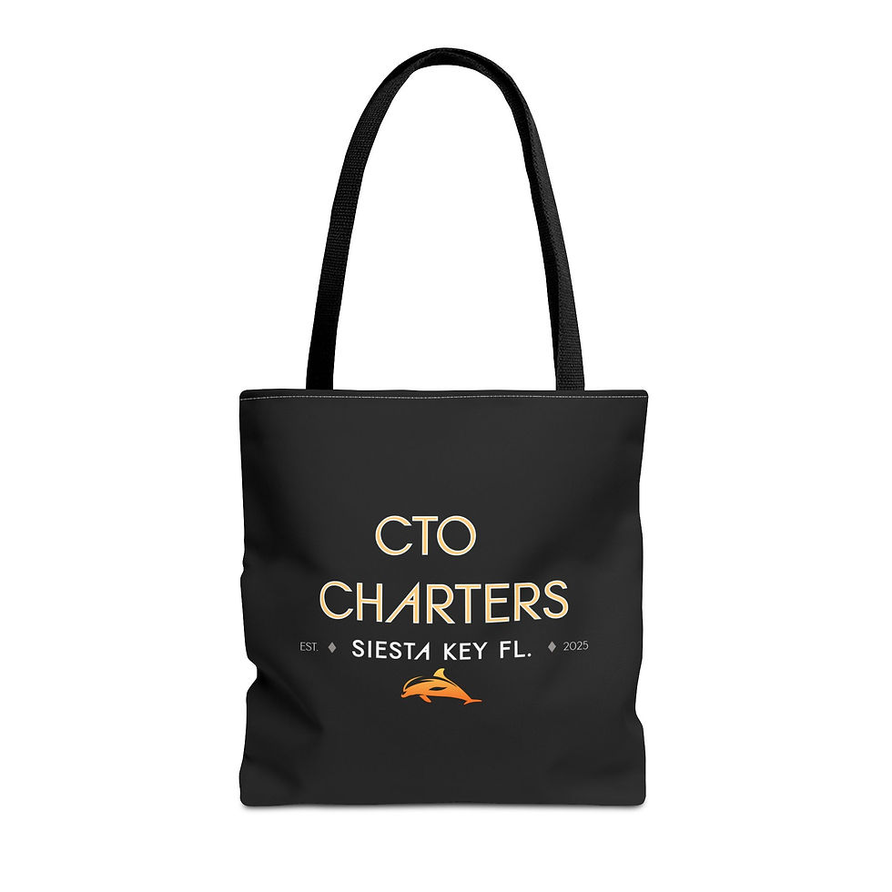 Thumbnail: CTO Charters Siesta Key FL Logo Tote Bag