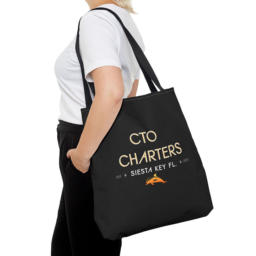 Thumbnail: CTO Charters Siesta Key FL Logo Tote Bag