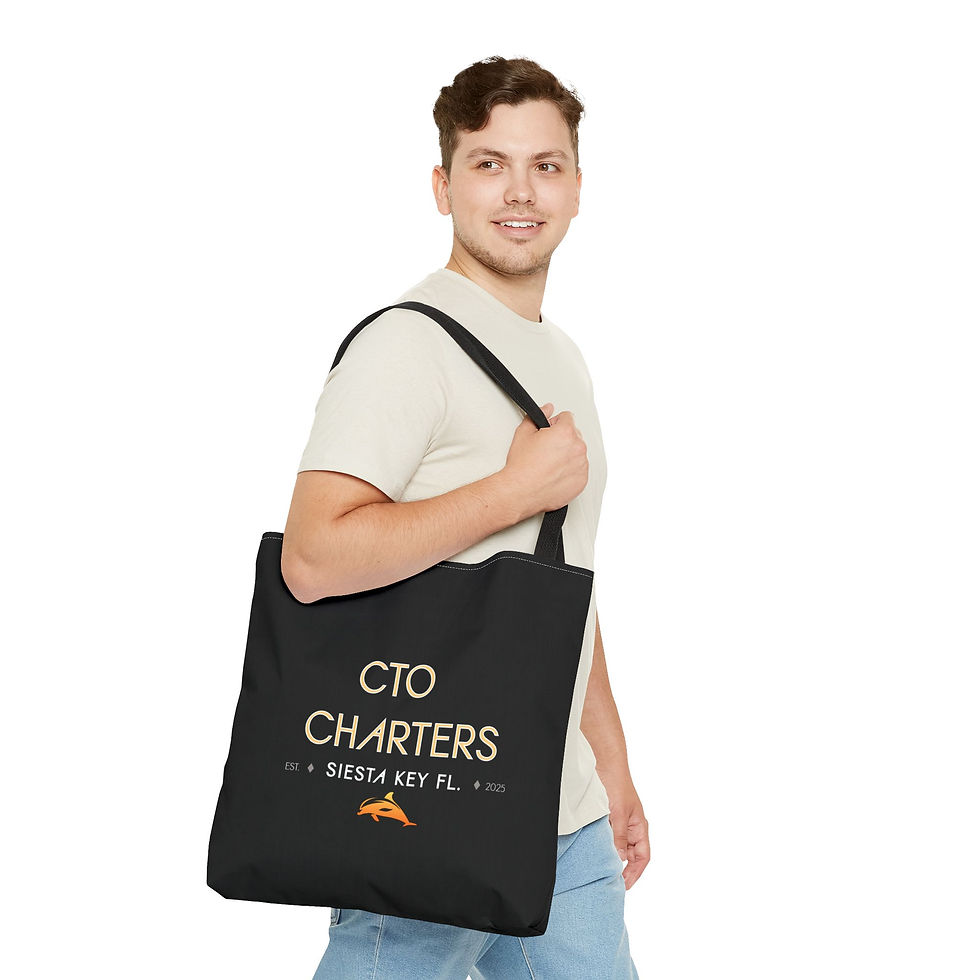 Thumbnail: CTO Charters Siesta Key FL Logo Tote Bag