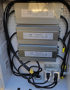 LED Driver enclosure with GFI protection