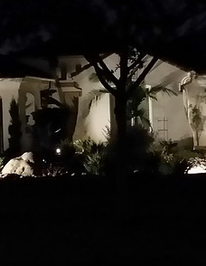 Landscape lighting front yard