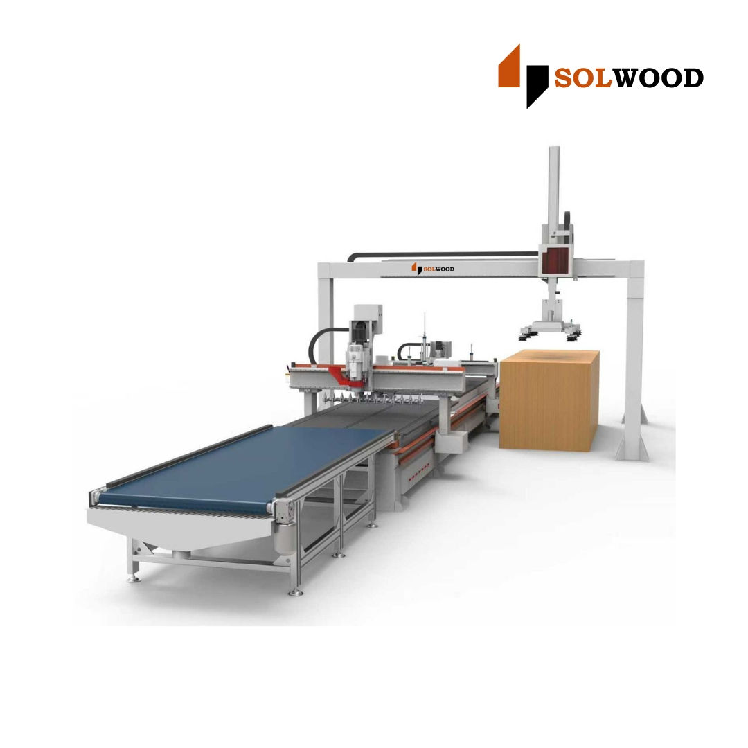 CNC Nesting Line with Robotic Arm Feeding - SCN-94ZLR2 - 9 KW