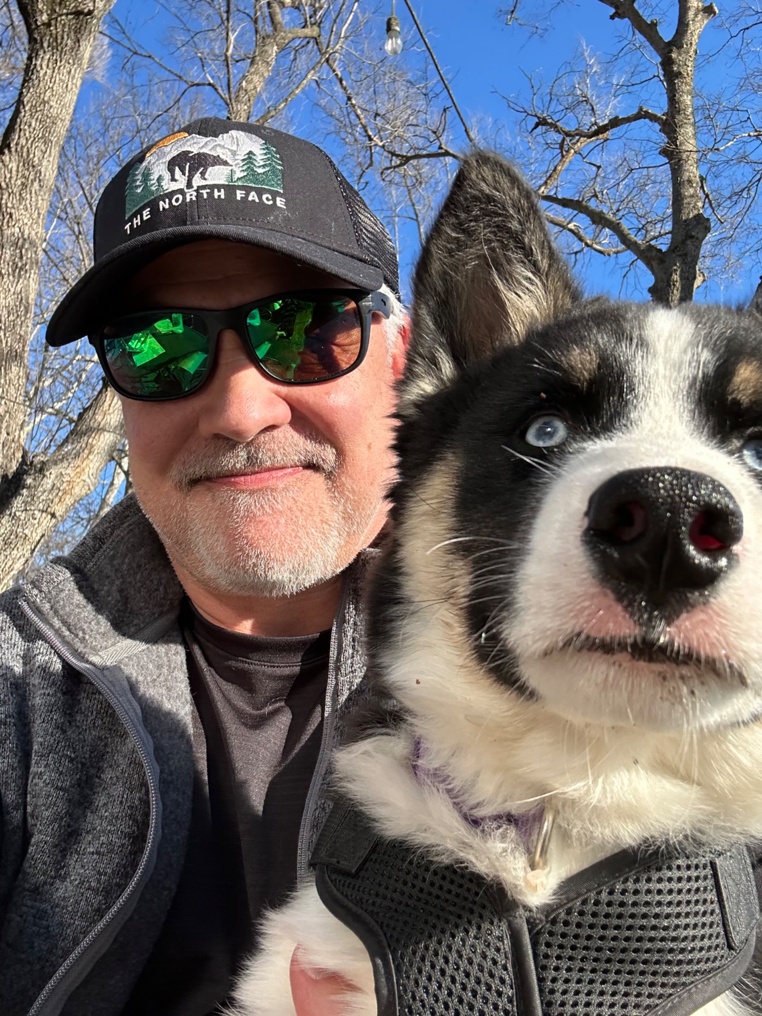 Brad Herrick and Kai enjoying time outdoors