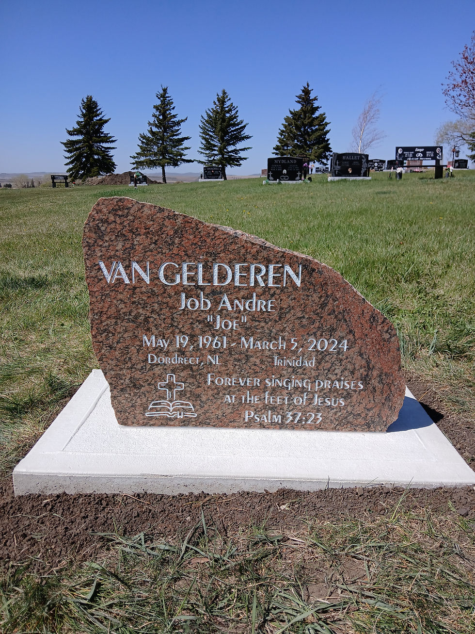 Natural Headstone VanGelderen